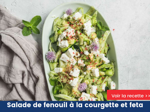 Salade de fenouil à la courgette et feta